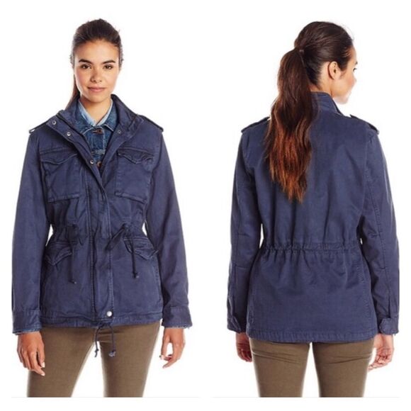 Lucky Field Military Anorak Heavy Cotton Navy Blue Cotton Jacket M - Picture 1 of 11